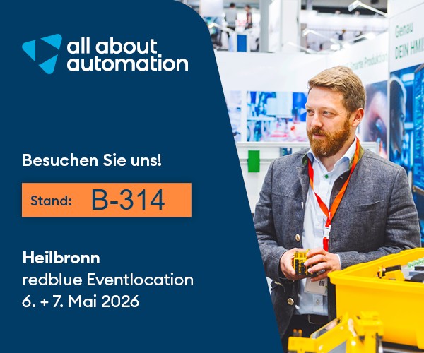 all about automation Heilbronn: Besuchen Sie uns am Stand B-314, 6. und 7. Mai 2026