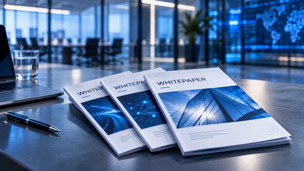 Mehrere SIC!-Whitepaper auf einem Konferenztisch