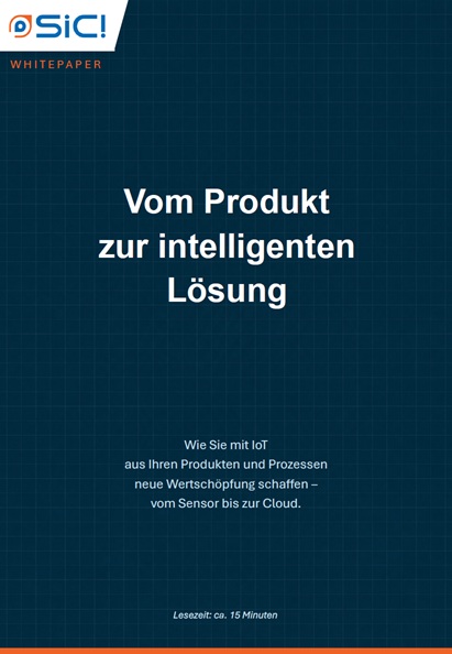 Titelbild des Whitepapers „Vom Produkt zur intelligenten Lösung“