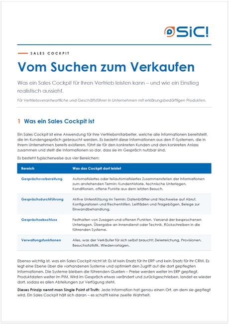 Titelbild des Whitepapers „Vom Suchen zum Verkaufen“